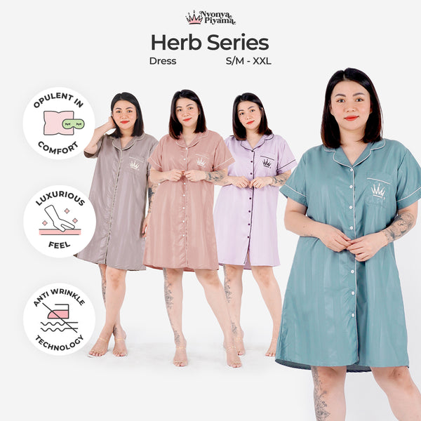 Herb Series - Piyama Set Dress/Daster