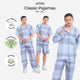 Classic Katun Sion Blue - Piyama Pria Set