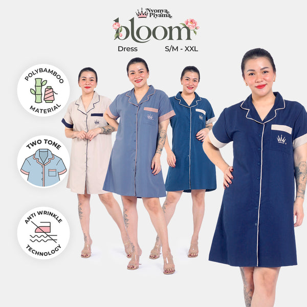 Bloom Series - Piyama Set Dress / Daster