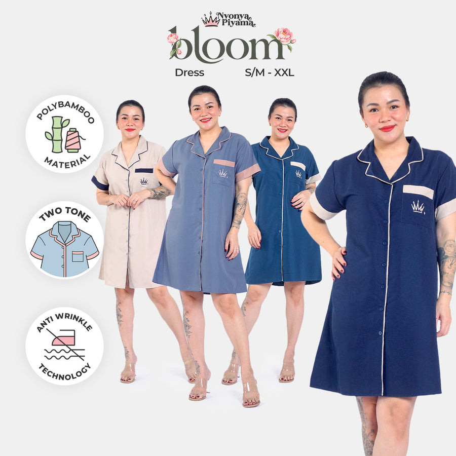 Bloom Series - Piyama Set Dress / Daster