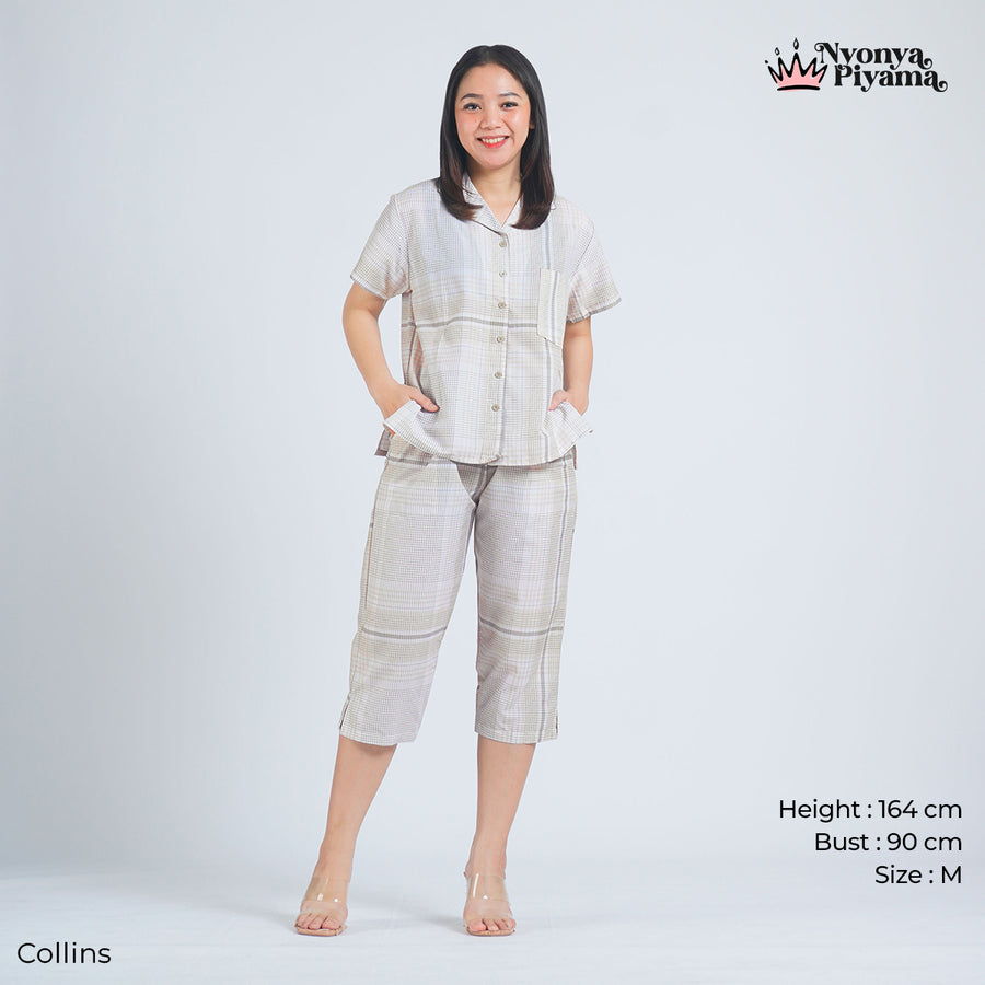 Comfy Katun Collins - Piyama Set