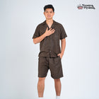 Nebula Series Pajamas Poly Bamboo Pria Set Celana Pendek