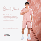 Nebula Series Pajamas Poly Bamboo Pria Set Celana Pendek