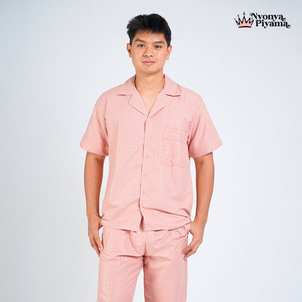 Nebula Series Pajamas Poly Bamboo Pria Set Celana Panjang