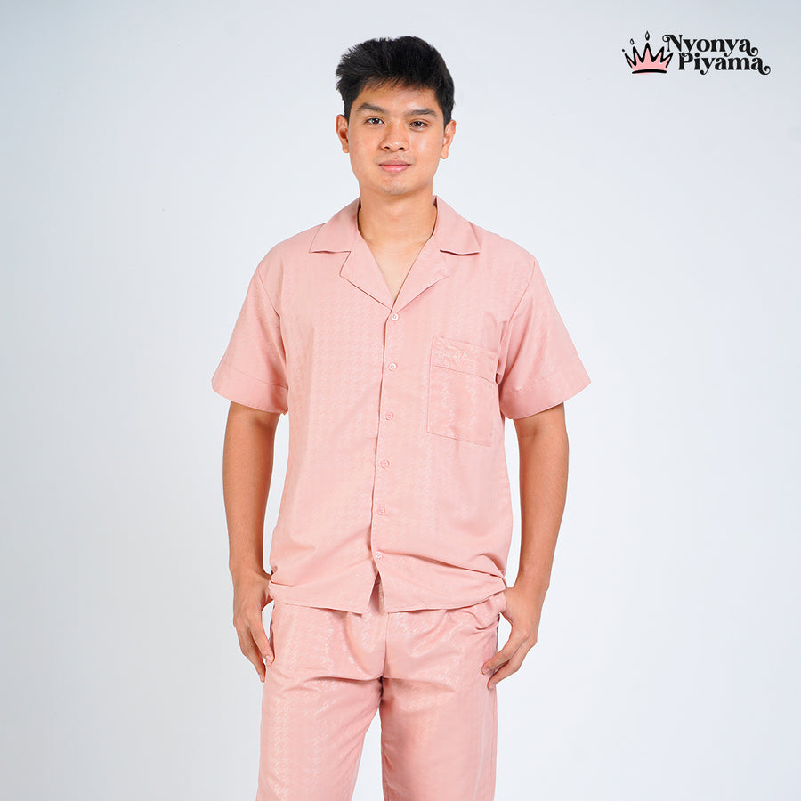 Nebula Series Pajamas Poly Bamboo Pria Set Celana Panjang