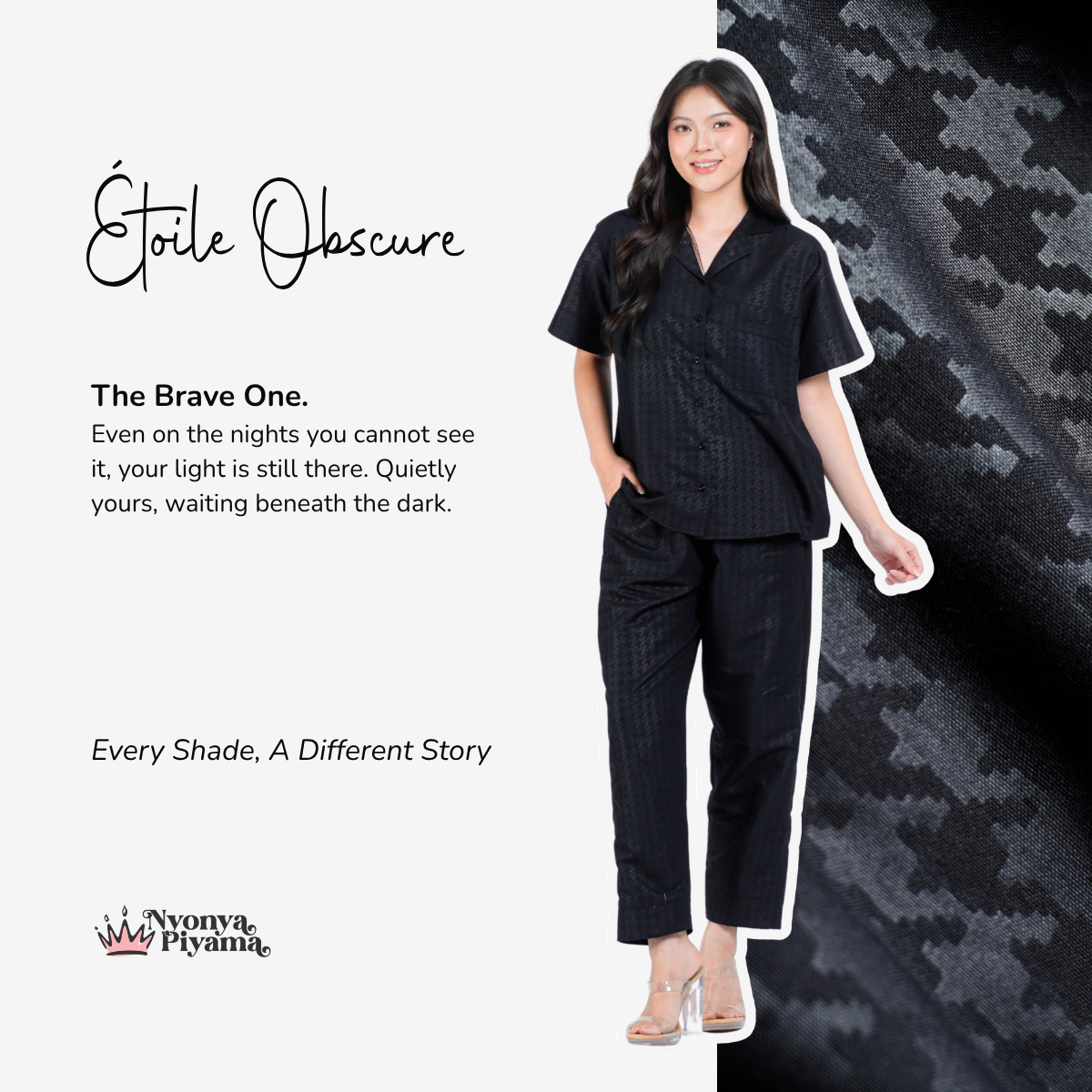 Nebula Series Pajamas Poly Bamboo Set Celana Panjang