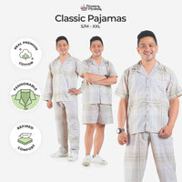 Classic Katun Collins - Piyama Pria Set