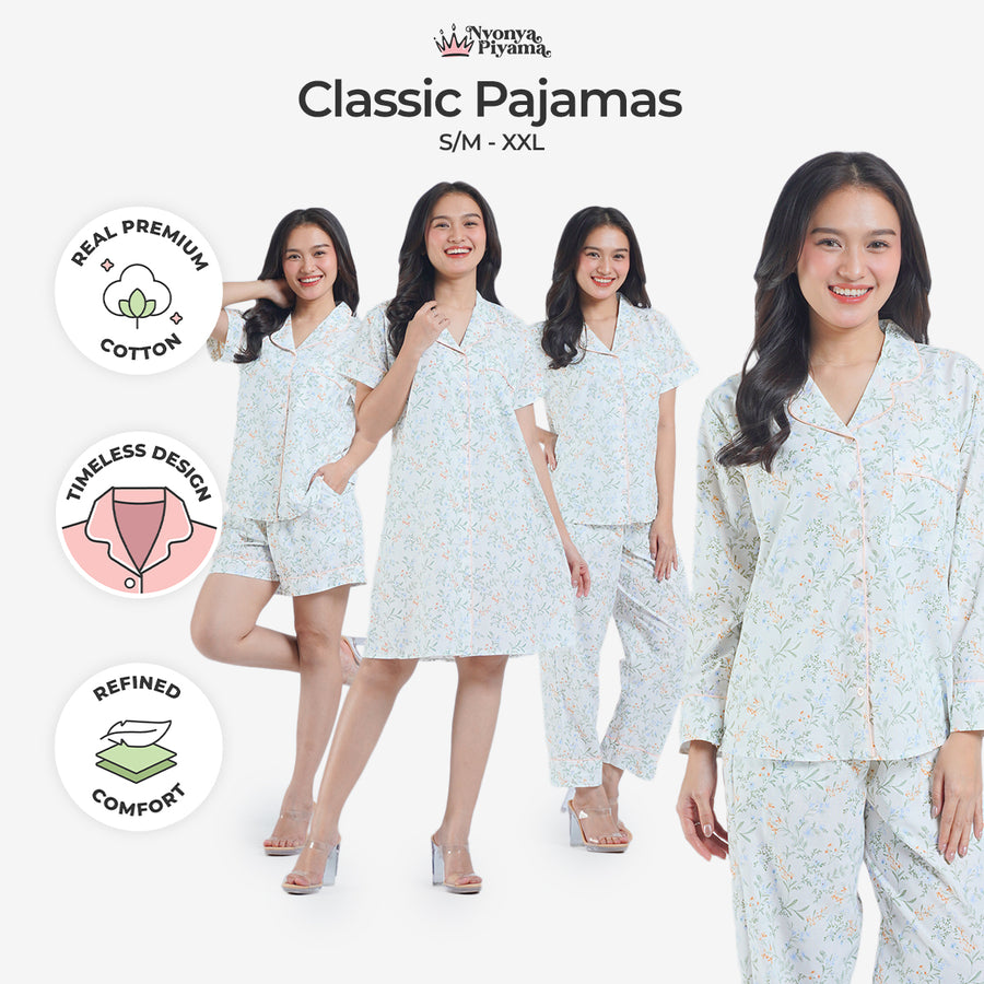 Classic Katun Kayra - Piyama Set