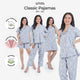 Classic Katun Misha Grey - Piyama Set
