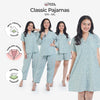 Classic Katun Nicole Green - Piyama Set
