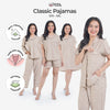 Classic Katun Nicole Khaki - Piyama Set