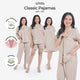Classic Katun Nicole Khaki - Piyama Set