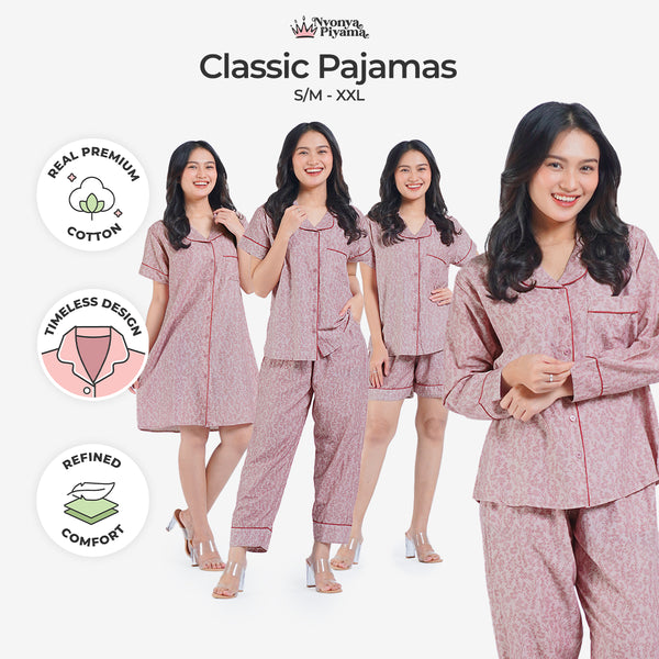 Classic Katun Anne - Piyama Set