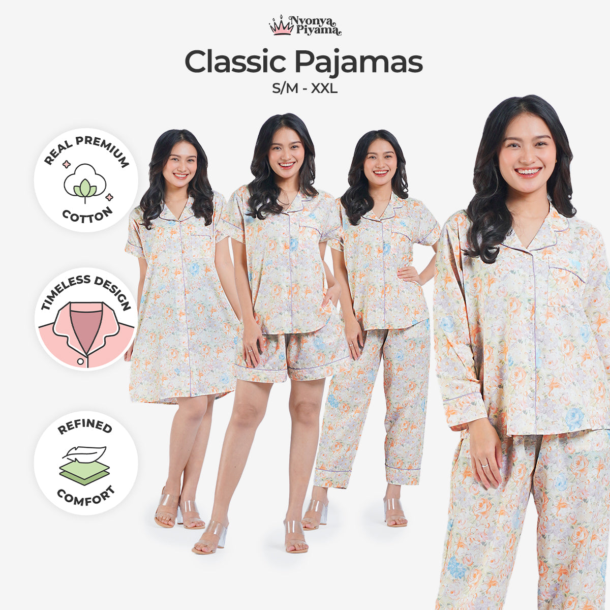 Classic Katun Hannah - Piyama Set