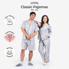 Classic Pajamas Katun for Couple - Alder Grey