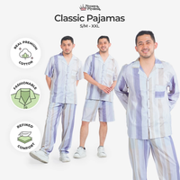 Classic Katun Lennon - Piyama Pria Set