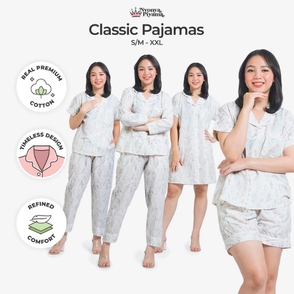 Classic Katun Minami - Piyama Set