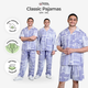 Classic Katun Deventer Blue - Piyama Pria Set
