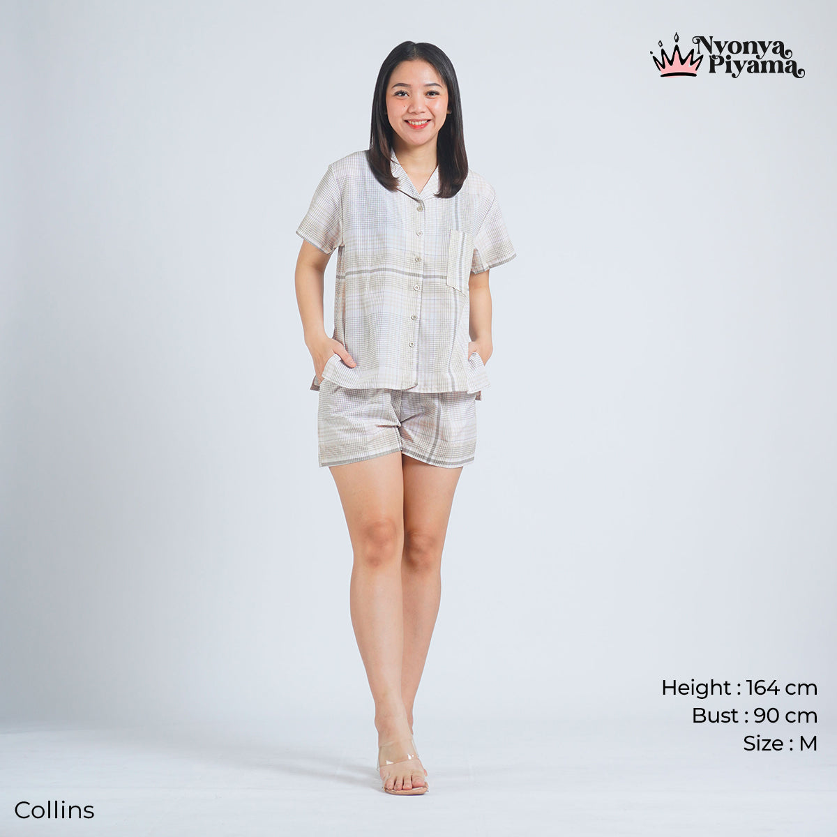 Comfy Katun Collins - Piyama Set