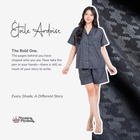Nebula Series Pajamas Poly Bamboo Set Celana Pendek