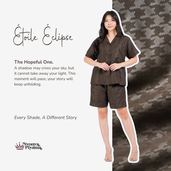 Nebula Series Pajamas Poly Bamboo Set Celana Pendek
