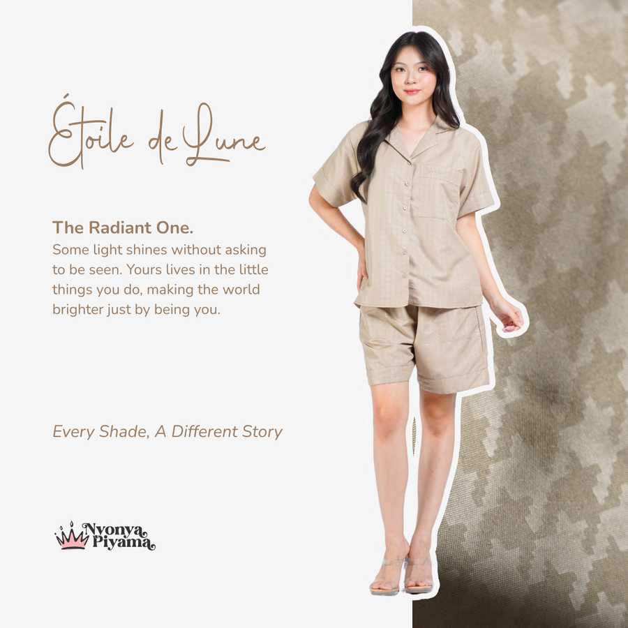Nebula Series Pajamas Poly Bamboo Set Celana Pendek