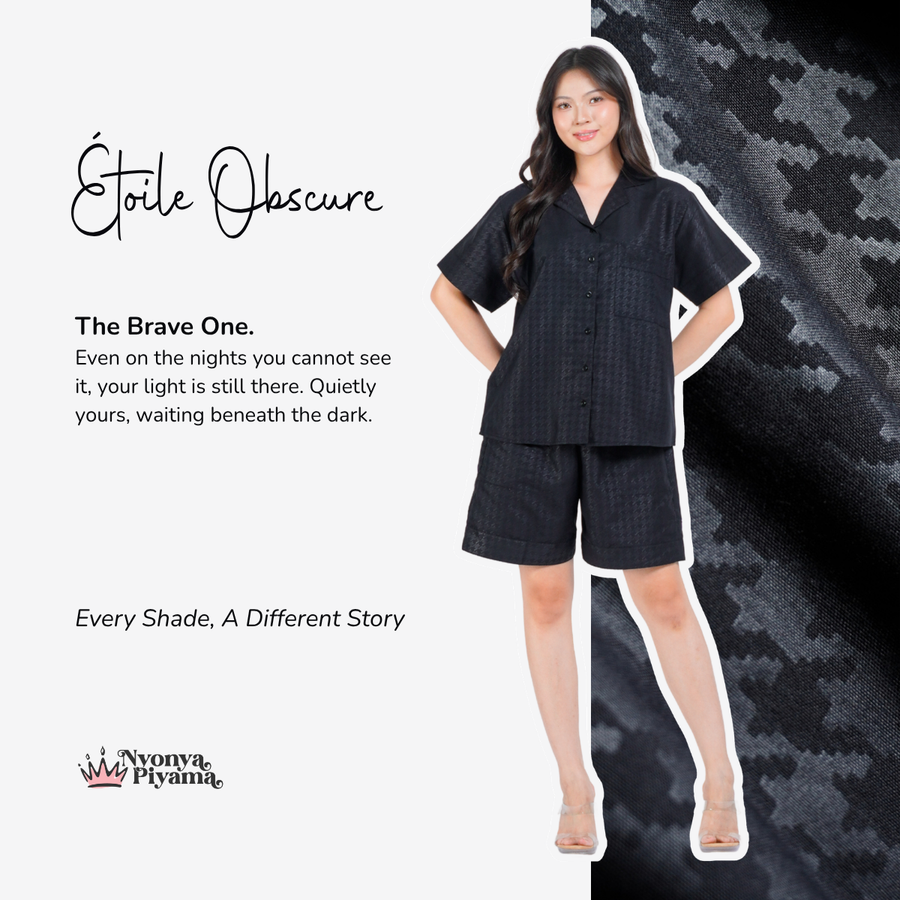 Nebula Series Pajamas Poly Bamboo Set Celana Pendek