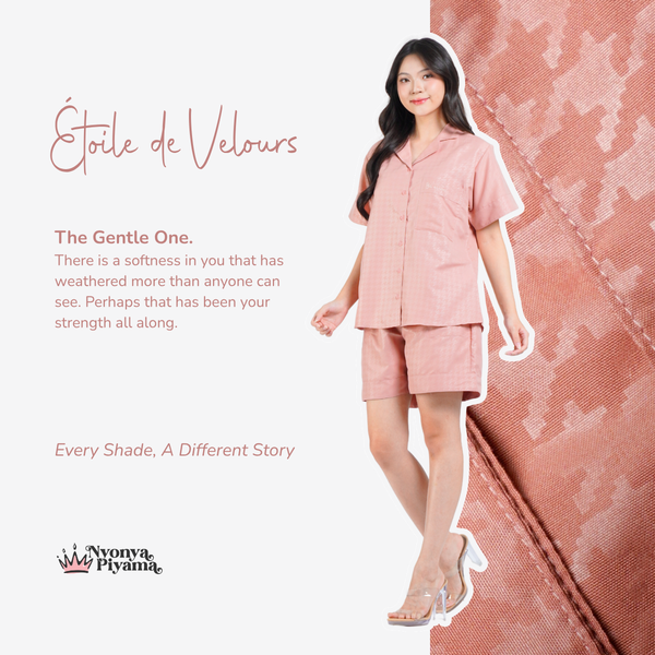 Nebula Series Pajamas Poly Bamboo Set Celana Pendek