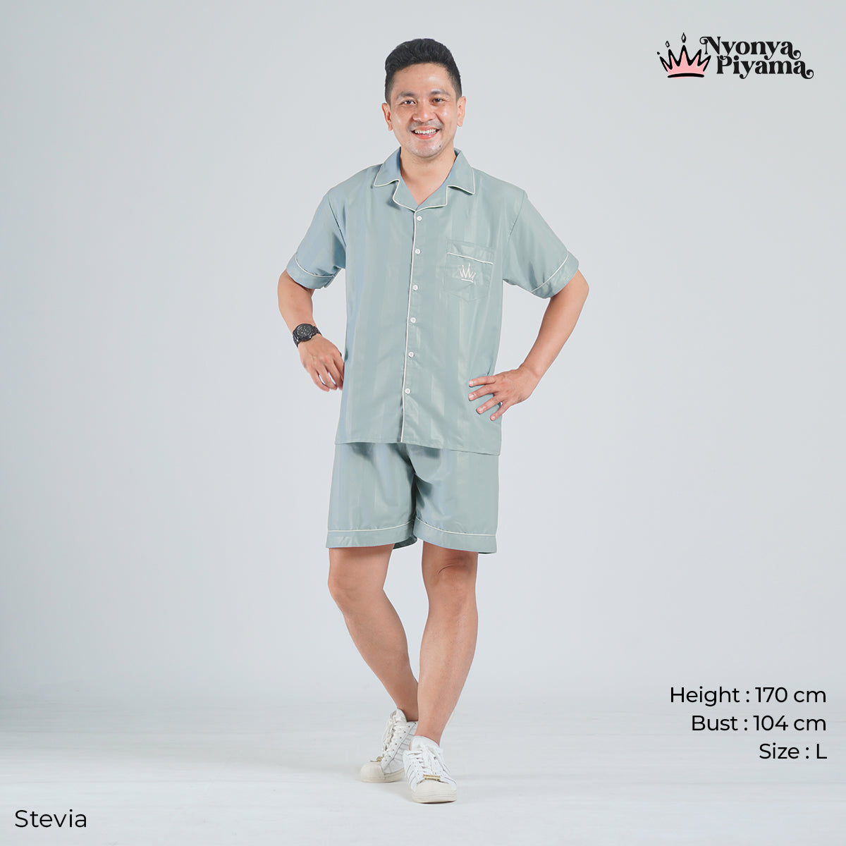 Herb Series - Piyama Pria Set Celana Pendek
