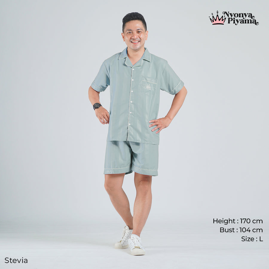 Herb Series - Piyama Pria Set Celana Pendek
