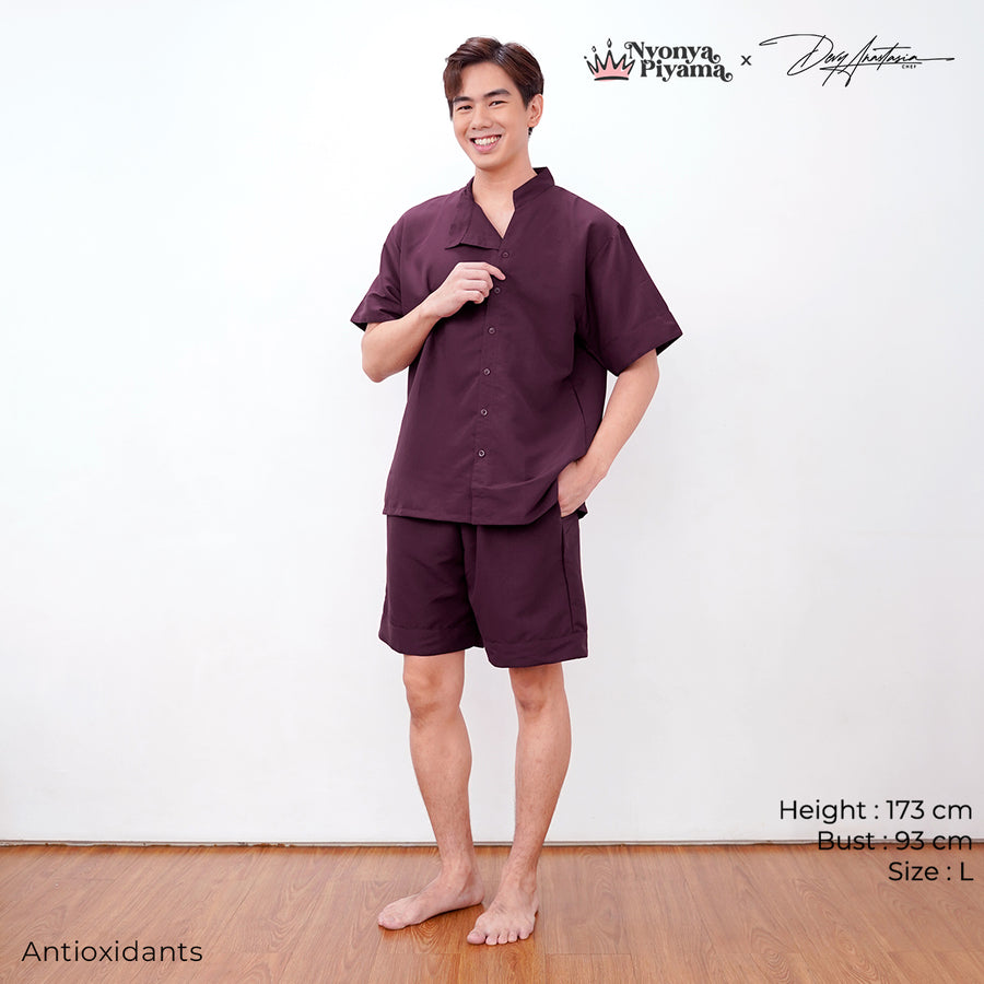 Chef Series Devy Anastasia - Piyama Pria Set Celana Pendek
