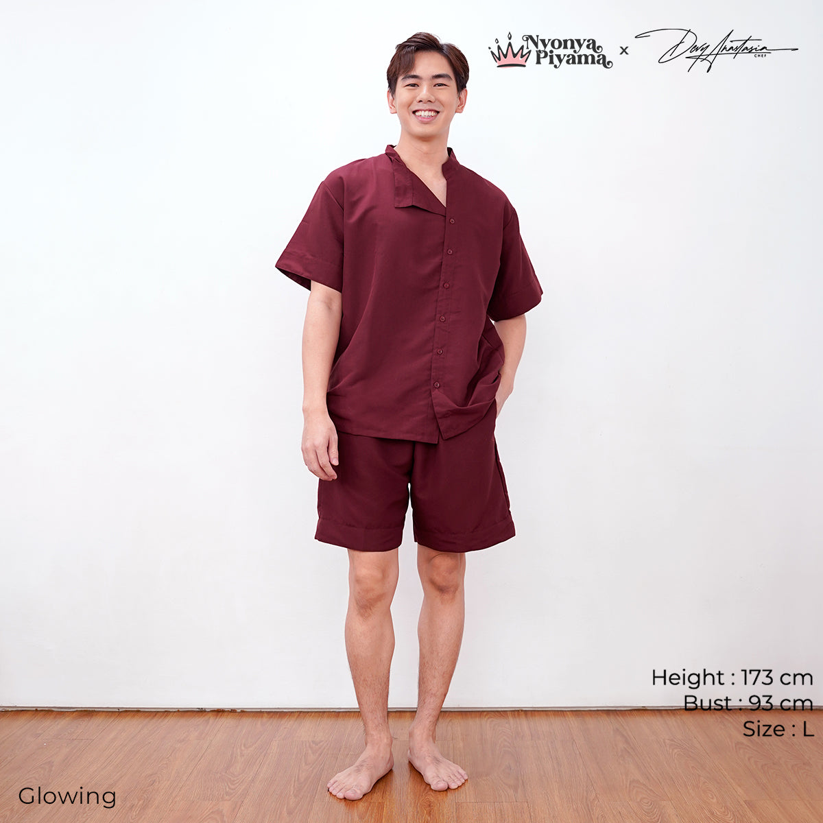 Chef Series Devy Anastasia - Piyama Pria Set Celana Pendek