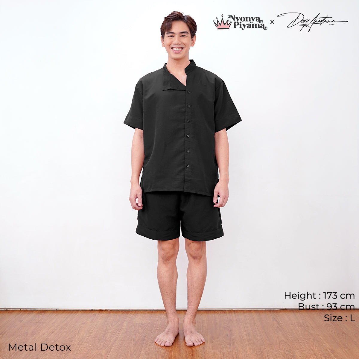Chef Series Devy Anastasia - Piyama Pria Set Celana Pendek