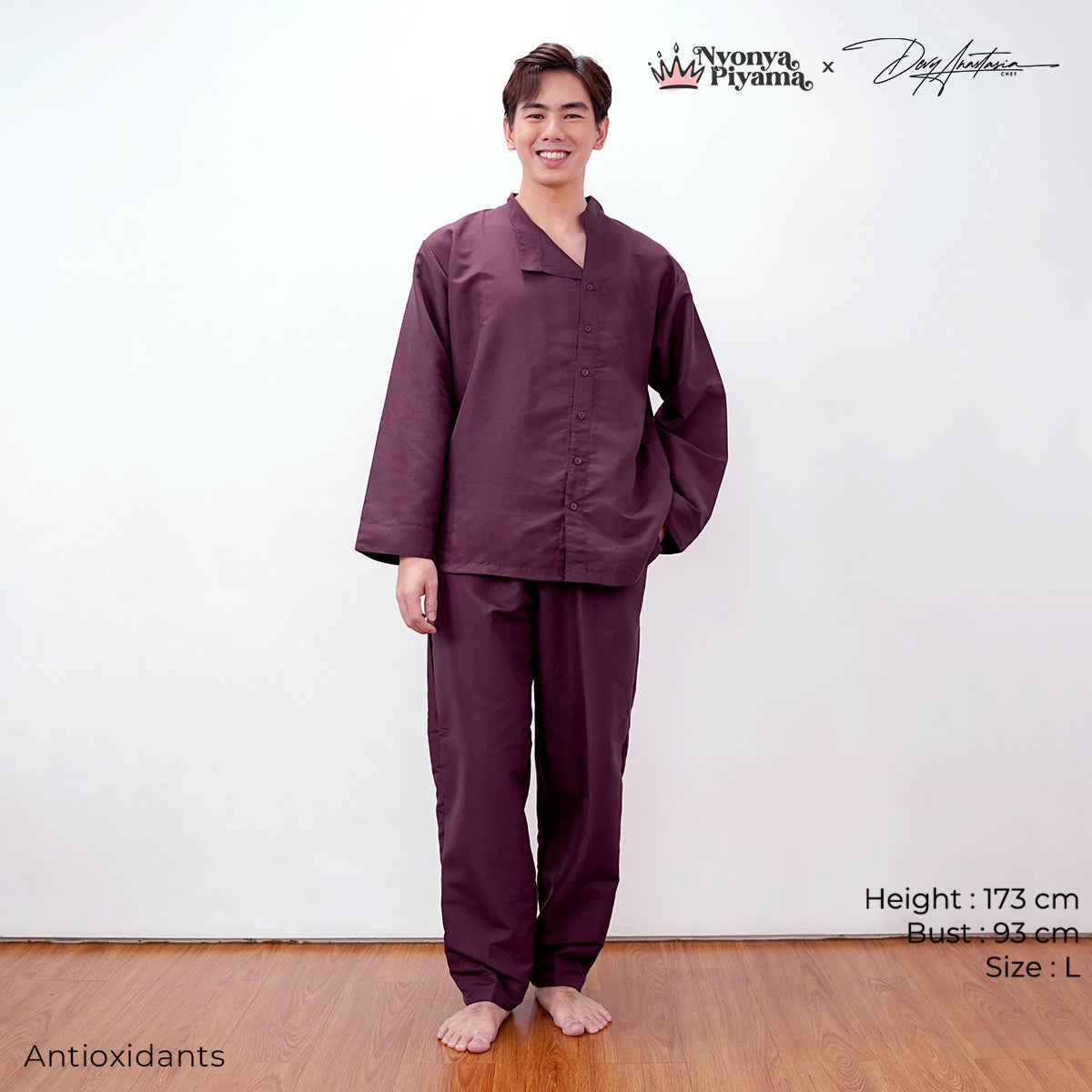 Chef Series Devy Anastasia - Piyama Pria Set Lengan Panjang