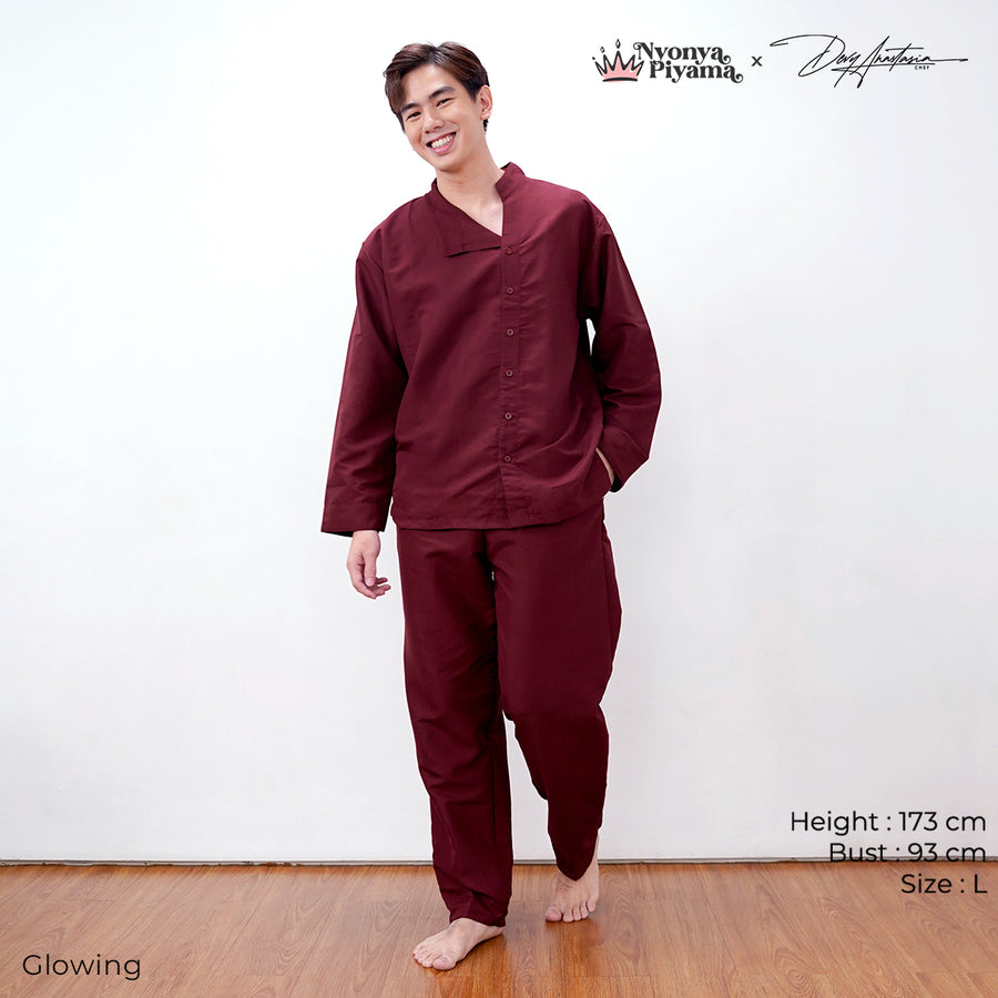 Chef Series Devy Anastasia - Piyama Pria Set Lengan Panjang