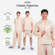 Classic Pajamas Katun Pria Set - Alder Latte