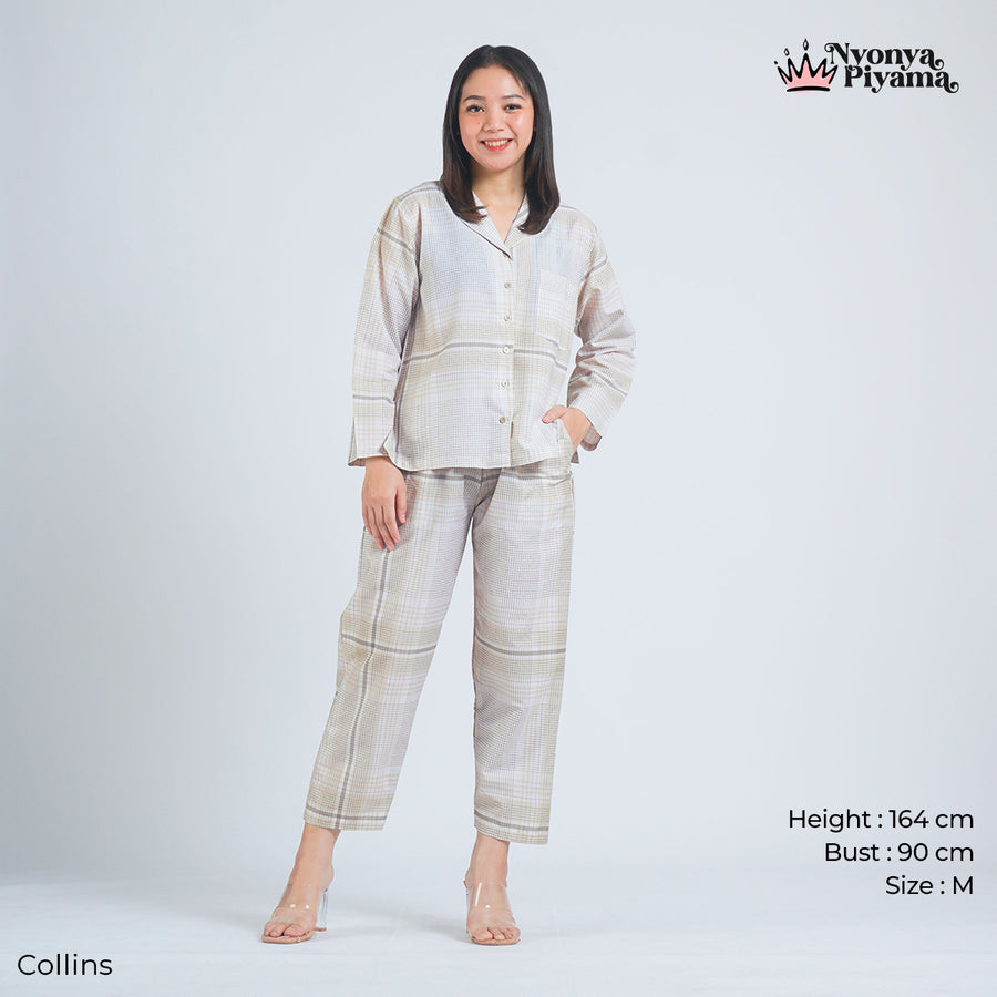 Comfy Katun Collins - Piyama Set