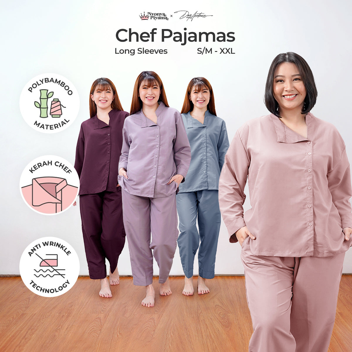 Chef Series Devy Anastasia - Piyama Set Lengan Panjang