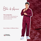 Nebula Series Pajamas Poly Bamboo Pria Set Lengan Panjang