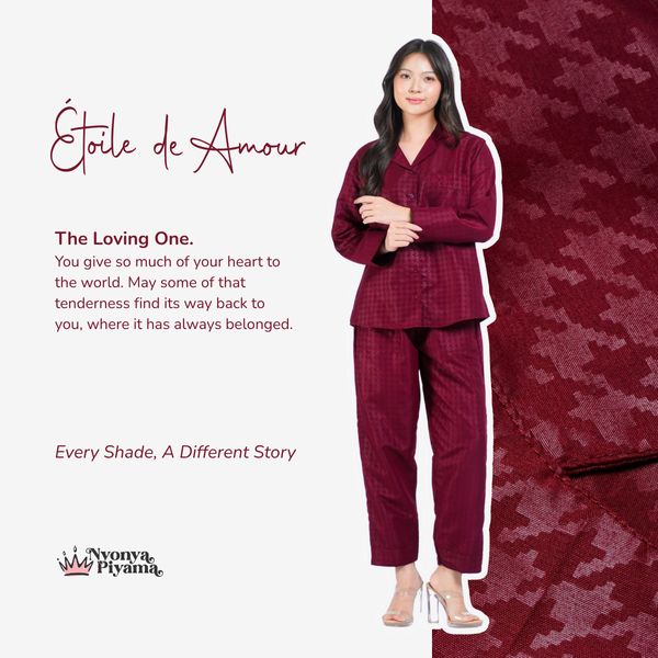 Nebula Series Pajamas Poly Bamboo Set Lengan Panjang