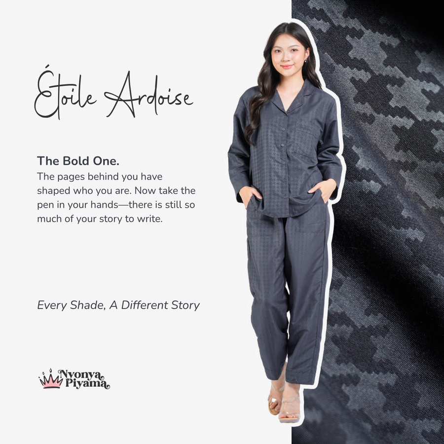 Nebula Series Pajamas Poly Bamboo Set Lengan Panjang