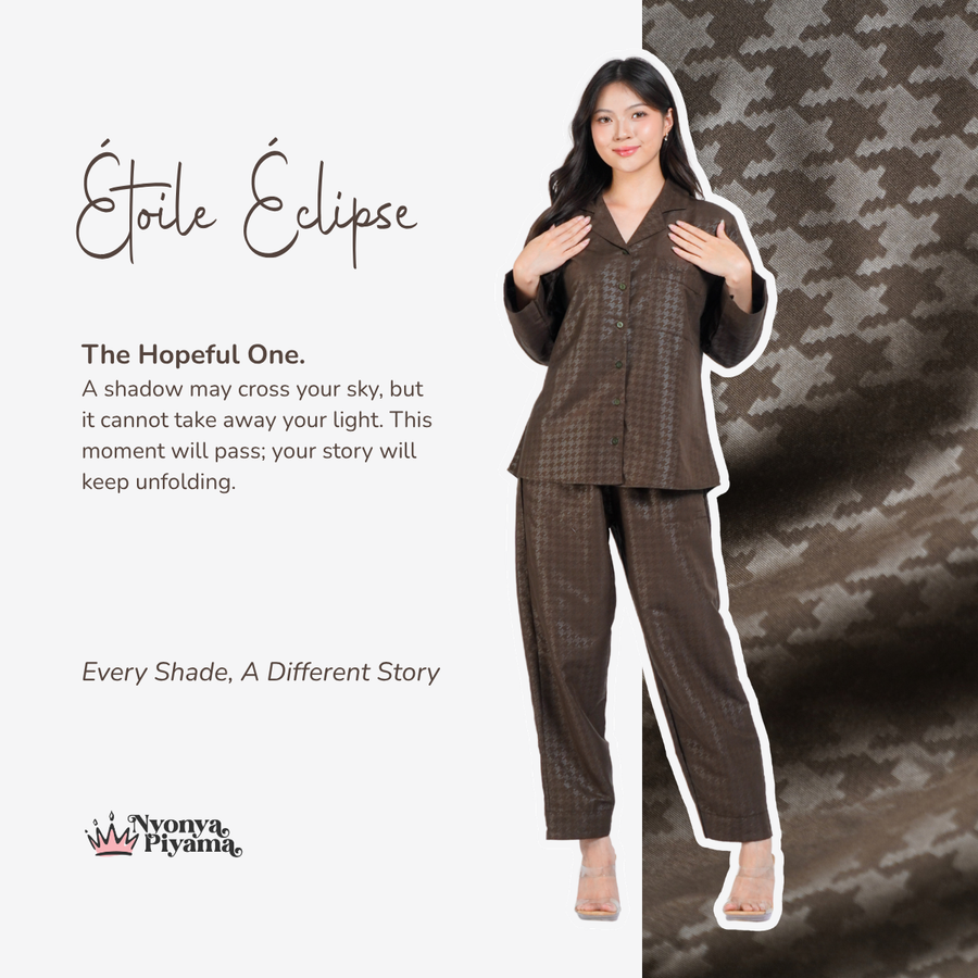 Nebula Series Pajamas Poly Bamboo Set Lengan Panjang
