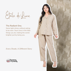 Nebula Series Pajamas Poly Bamboo Set Lengan Panjang