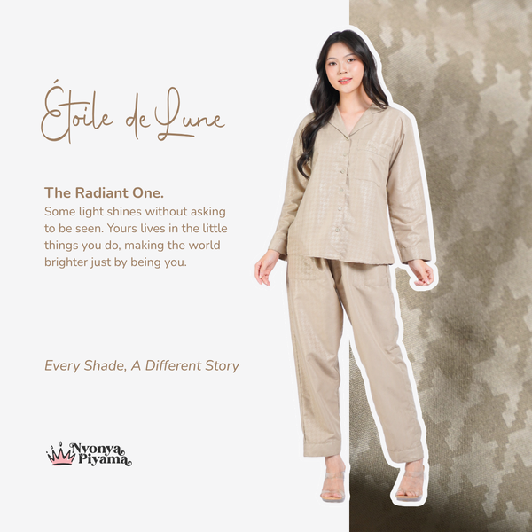 Nebula Series Pajamas Poly Bamboo Set Lengan Panjang