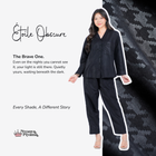 Nebula Series Pajamas Poly Bamboo Set Lengan Panjang