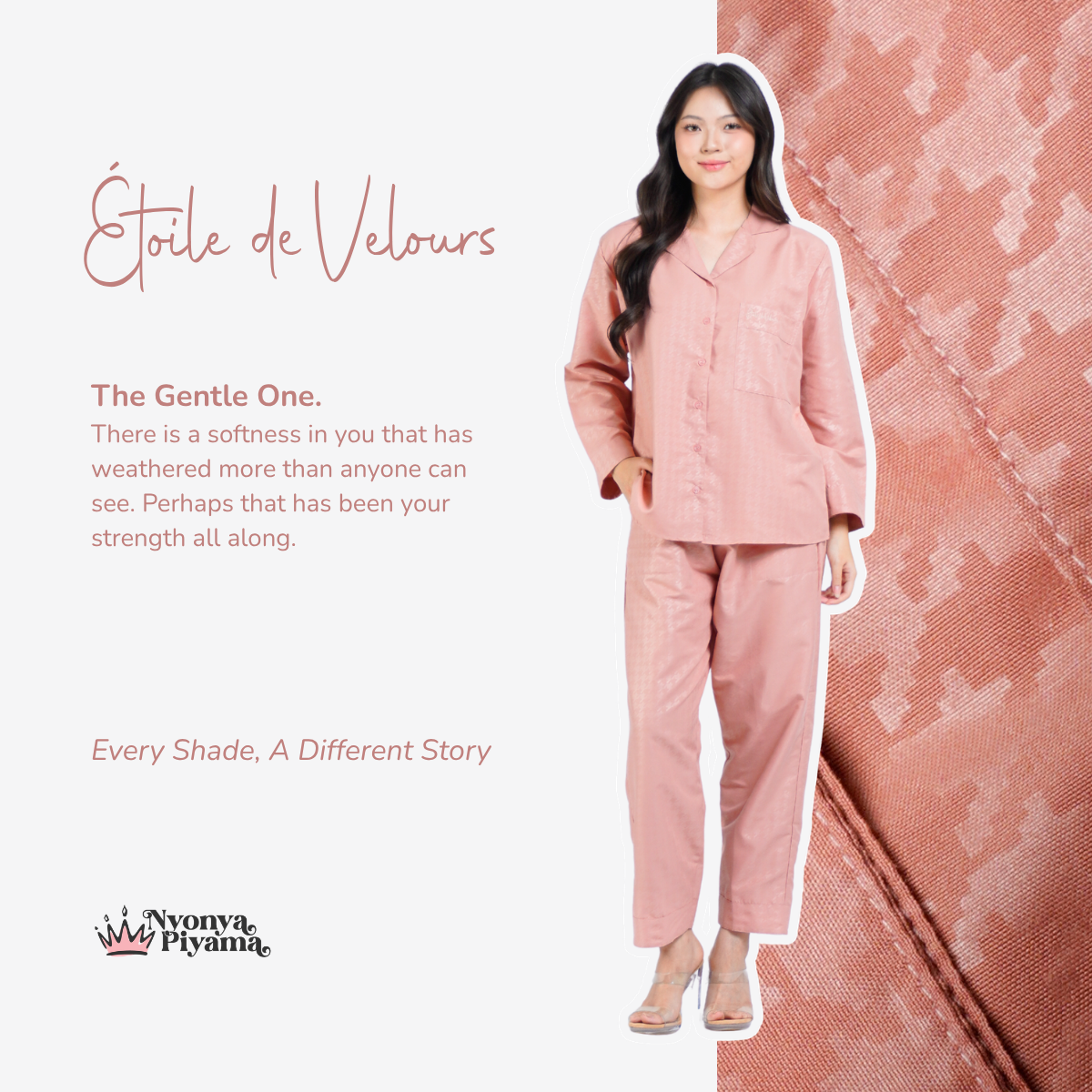 Nebula Series Pajamas Poly Bamboo Set Lengan Panjang
