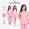 Classic Pajamas Katun Set - Candy Pink