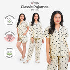 Classic Pajamas Katun Set - Vanilla Candy