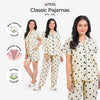 Classic Pajamas Katun Set - Vanilla Candy