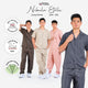 Nebula Series Pajamas Poly Bamboo Pria Set Celana Panjang